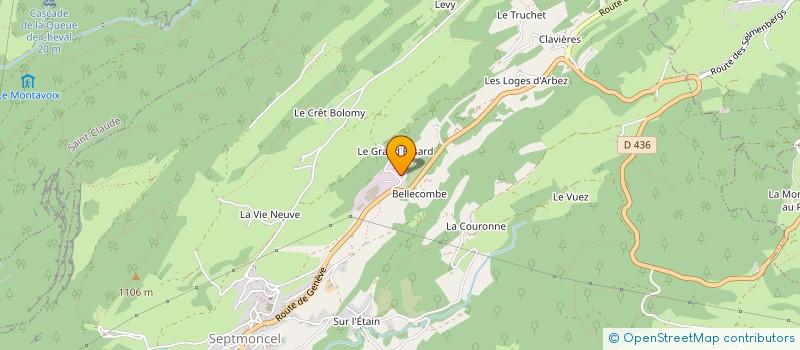 localisation de l'entreprise MADAME THERESE VUILLERMOZ  LES MOUSSIERES