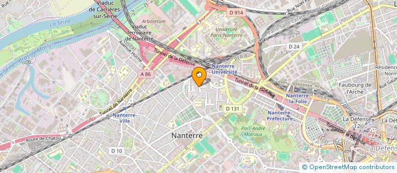 localisation de l'entreprise MADAME THESSA BIETHO  NANTERRE