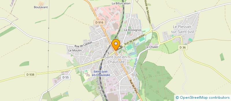 localisation de l'entreprise MADAME THESSA FERLAY  SAINT-JUST-EN-CHAUSSEE