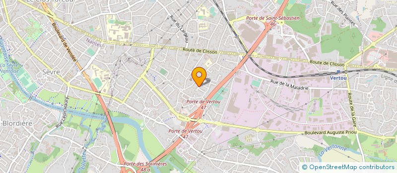 localisation de l'entreprise MADAME THI DANH  VERTOU