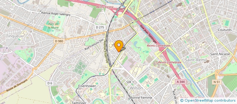 localisation de l'entreprise MADAME THI HONG DIEM LE  REIMS