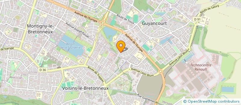 localisation de l'entreprise MADAME THI HONG NGUYEN  GUYANCOURT