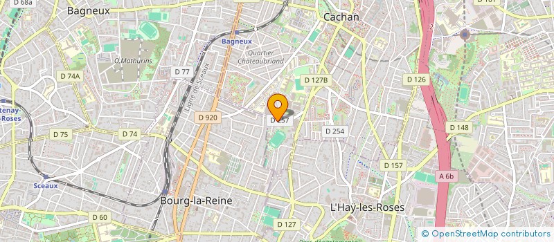 localisation de l'entreprise MADAME THI HONG NHUNG HOANG  CACHAN