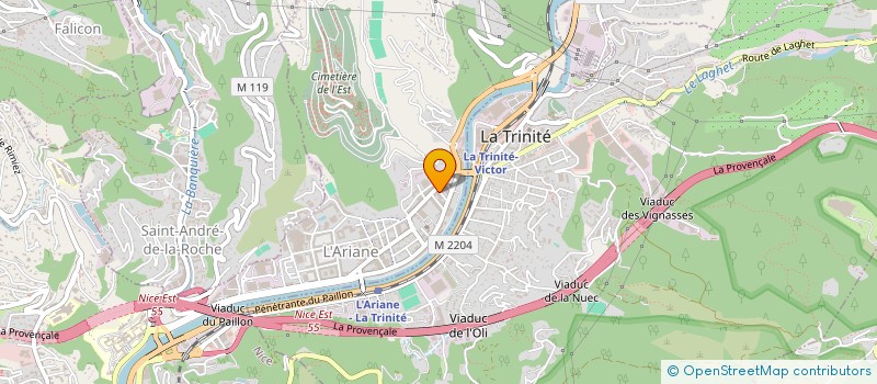 localisation de l'entreprise MADAME THI KIM HONG DUONG  NICE