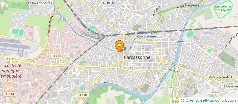 localisation de l'entreprise MADAME THI KIM NGAN LE  CARCASSONNE