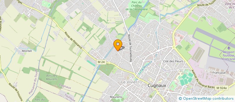 localisation de l'entreprise MADAME THI KIM VAN NGUYEN  CUGNAUX