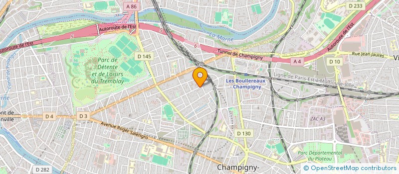 localisation de l'entreprise MADAME THI LAM  CHAMPIGNY-SUR-MARNE