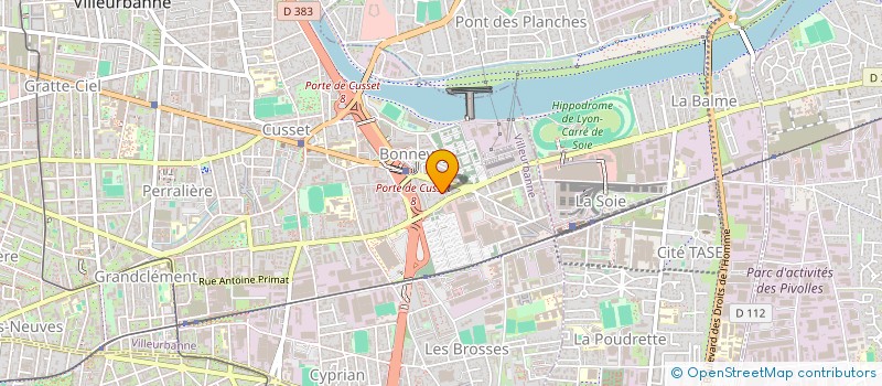 localisation de l'entreprise MADAME THI-MAI HOANG  VILLEURBANNE