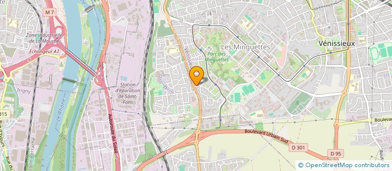 localisation de l'entreprise MADAME THI MY LE NGUYEN  VENISSIEUX