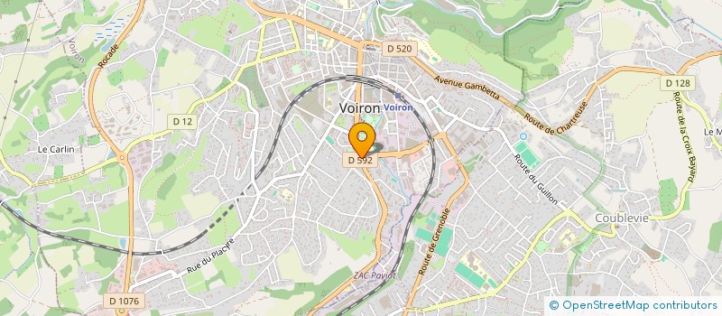 localisation de l'entreprise MADAME THI N'GUYEN  VOIRON