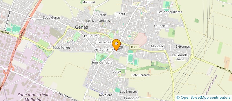 localisation de l'entreprise MADAME THI NGUYEN  GENAS