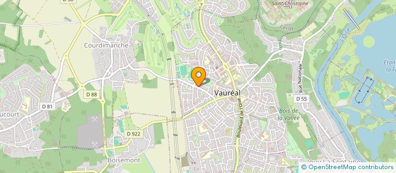 localisation de l'entreprise MADAME THI NGUYEN  VAUREAL