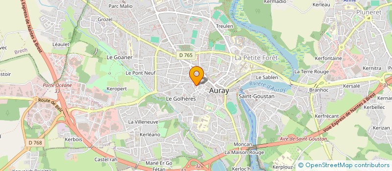 localisation de l'entreprise MADAME THI NGUYEN à AURAY