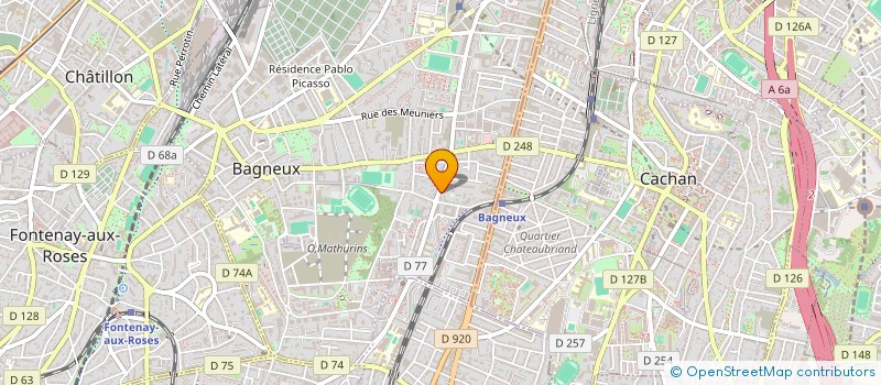 localisation de l'entreprise MADAME THI NGUYEN à BAGNEUX