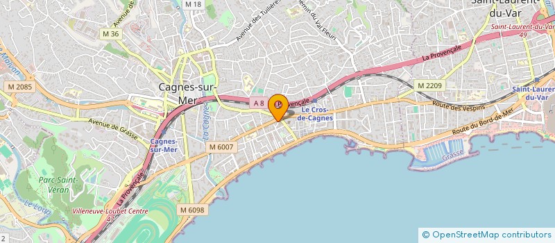 localisation de l'entreprise MADAME THI NGUYEN DINH à CAGNES-SUR-MER