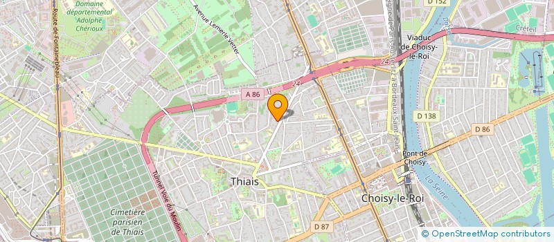 localisation de l'entreprise MADAME THI NGUYET NGUYEN  THIAIS