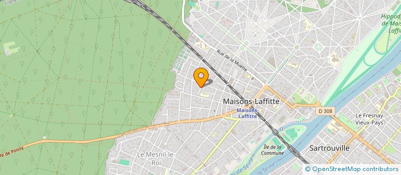 localisation de l'entreprise MADAME THI PHUONG DUNG LE  MAISONS-LAFFITTE