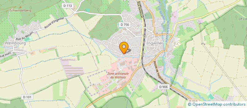 localisation de l'entreprise MADAME THI QUYEN NGUYEN  INGWILLER