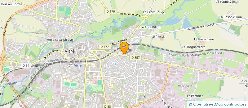 localisation de l'entreprise MADAME THI TA  VITRE