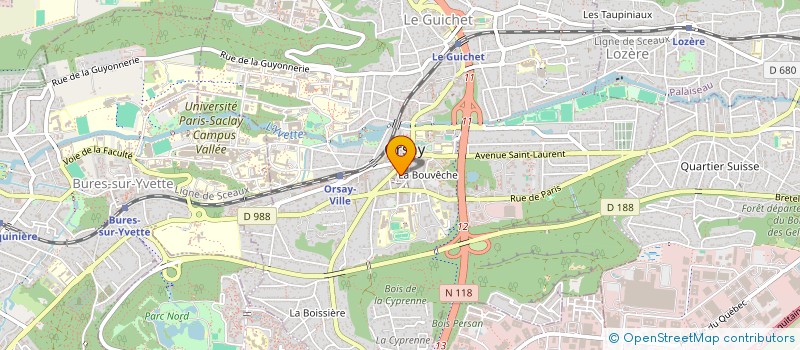 localisation de l'entreprise MADAME THI TRAN à ORSAY