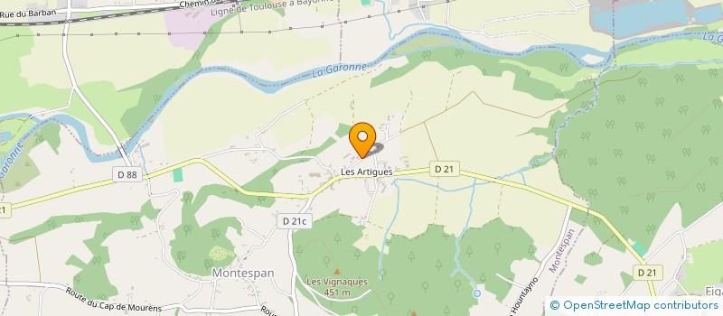 localisation de l'entreprise MADAME THI UT NGA BUI  MONTESPAN