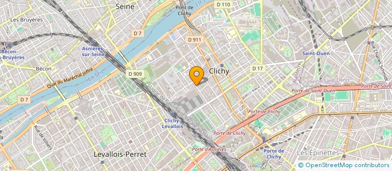 localisation de l'entreprise MADAME THI VU à CLICHY