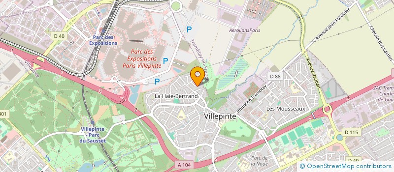 localisation de l'entreprise MADAME THI VU à VILLEPINTE