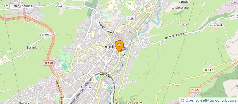 localisation de l'entreprise MADAME THI-VUONG BUI à AURILLAC