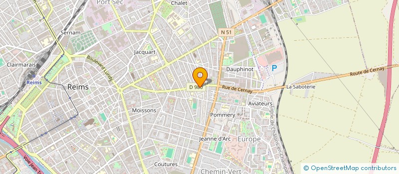 localisation de l'entreprise MADAME THI-XUAN-HONG DAM  REIMS