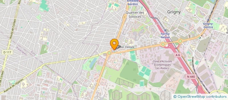 localisation de l'entreprise MADAME THIARA SILVA DOS SANTOS  GRIGNY