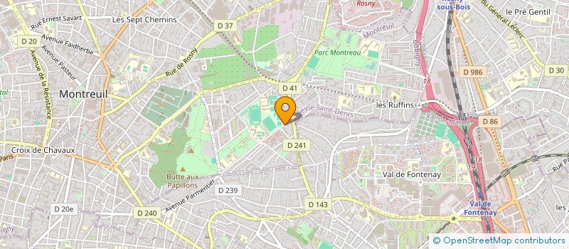 localisation de l'entreprise MADAME THIARRA METHIOUR N DIAYE à MONTREUIL