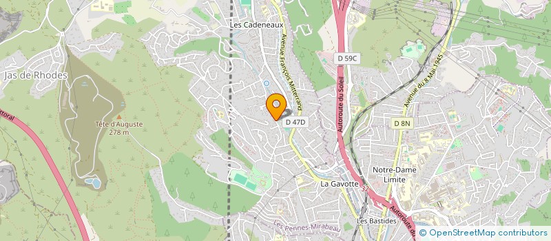 localisation de l'entreprise MADAME THIBAULT COUDERT à LES PENNES-MIRABEAU