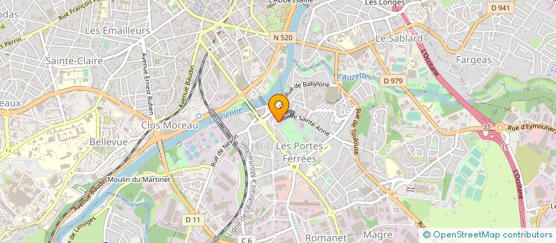 localisation de l'entreprise MADAME THIBAULT LACOSTE à LIMOGES