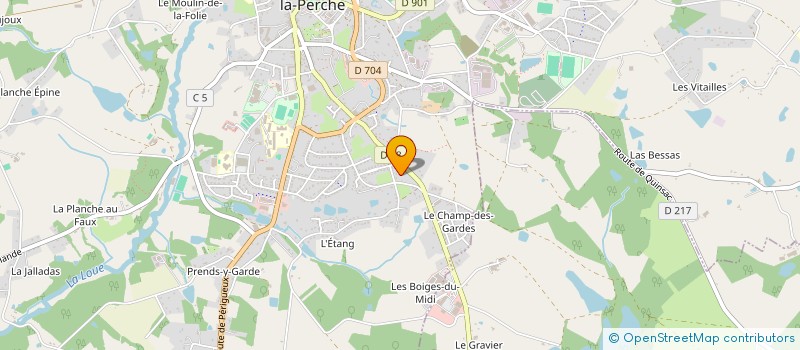 localisation de l'entreprise MADAME THIBAULT ROPP  SAINT-YRIEIX-LA-PERCHE