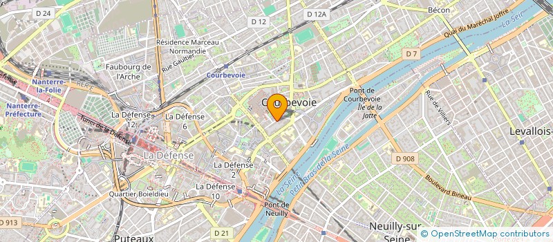 localisation de l'entreprise MADAME THIDA THACH à COURBEVOIE
