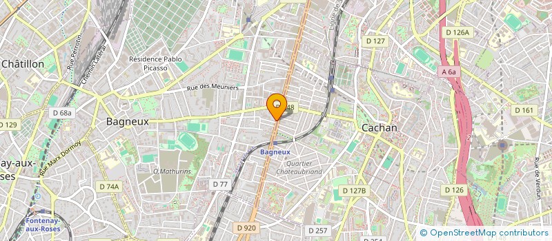 localisation de l'entreprise MADAME THIDARAT SAENGTHAWEE à BAGNEUX