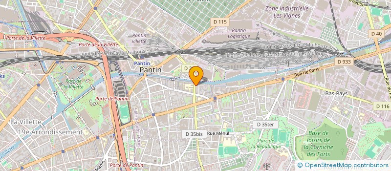 localisation de l'entreprise MADAME THIEN HUONG PHAM  PANTIN