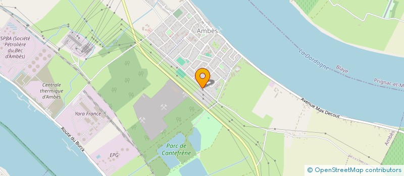 localisation de l'entreprise MADAME THIERRY VIGNAUD  AMBES