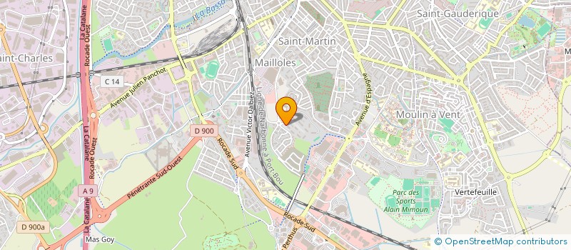 localisation de l'entreprise MADAME THIFAINE ANCILLON  PERPIGNAN