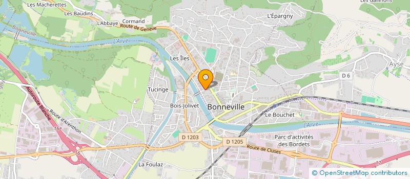 localisation de l'entreprise MADAME THIFAINE ETIEVANT  BONNEVILLE