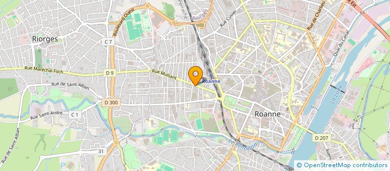 localisation de l'entreprise MADAME THIFANIE DUFOUR  ROANNE