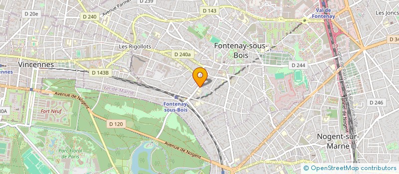 localisation de l'entreprise MADAME THILELI THILELI ZERROUKI  FONTENAY SOUS BOIS