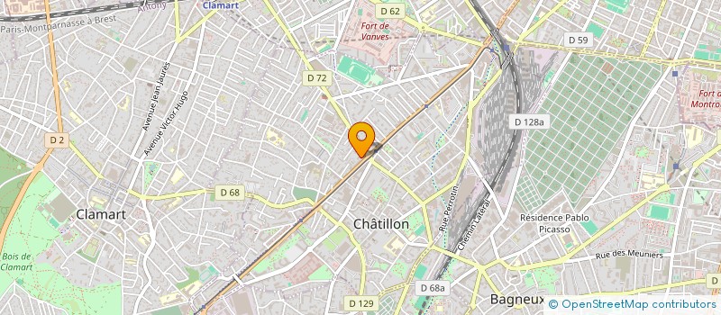 localisation de l'entreprise MADAME THINHINANE MENOUER à CHATILLON