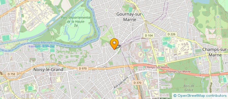 localisation de l'entreprise MADAME THINHINANE SALHI  NOISY-LE-GRAND