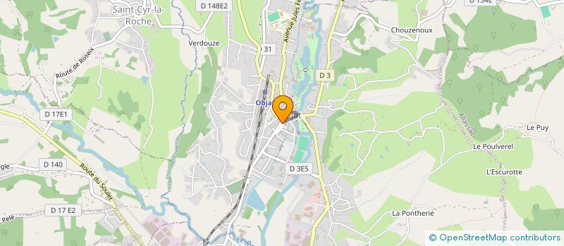 localisation de l'entreprise MADAME THIPHAINE RABIER  OBJAT