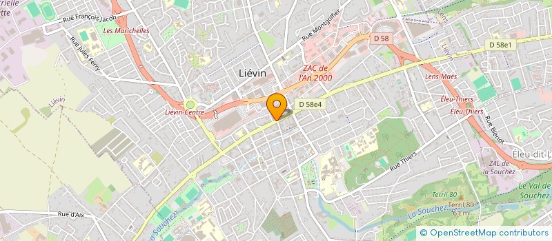 localisation de l'entreprise MADAME THIPHANIE THERY  LIEVIN