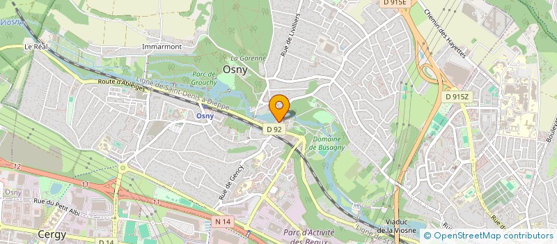 localisation de l'entreprise MADAME THITANIA CHAN LING  OSNY