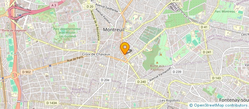 localisation de l'entreprise MADAME THIZIRI CHERIFI à MONTREUIL