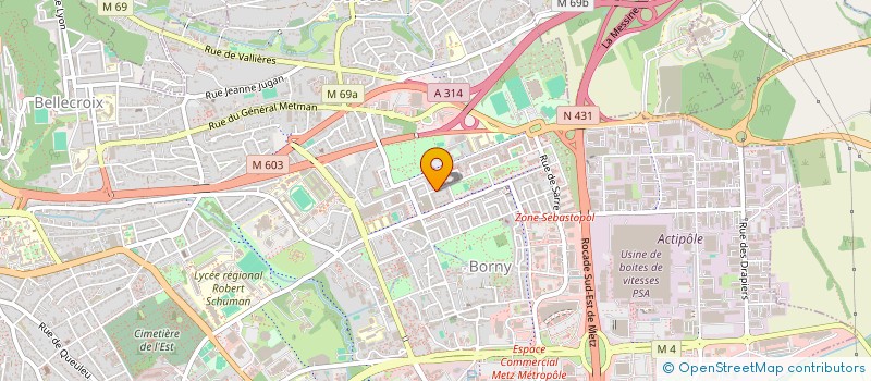 localisation de l'entreprise MADAME THIZIRI IBAROUCHEN  METZ