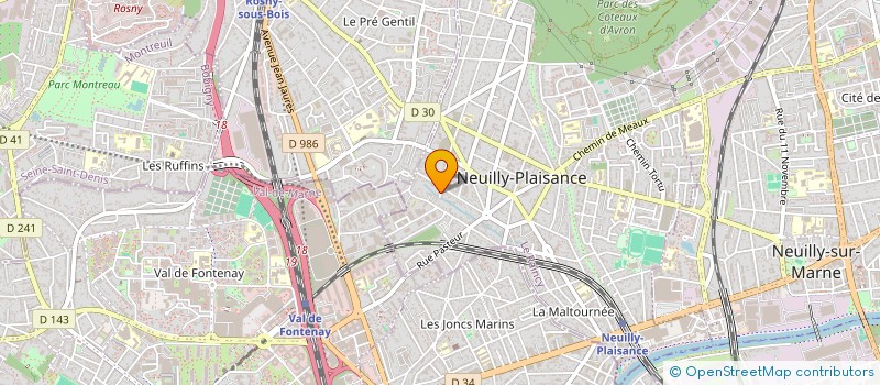 localisation de l'entreprise MADAME THIZWA IBRAHIM  NEUILLY-PLAISANCE